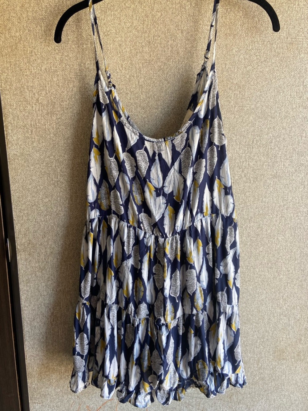 Entro romper medium leaf print lightweight flowy spring summer festival